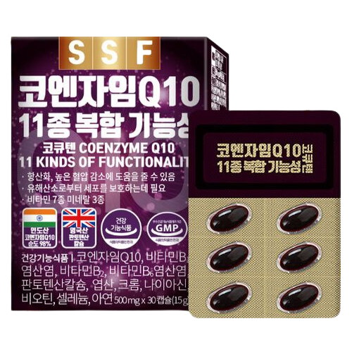 순수식품 코앤자임Q10 코큐텐 30캡슐