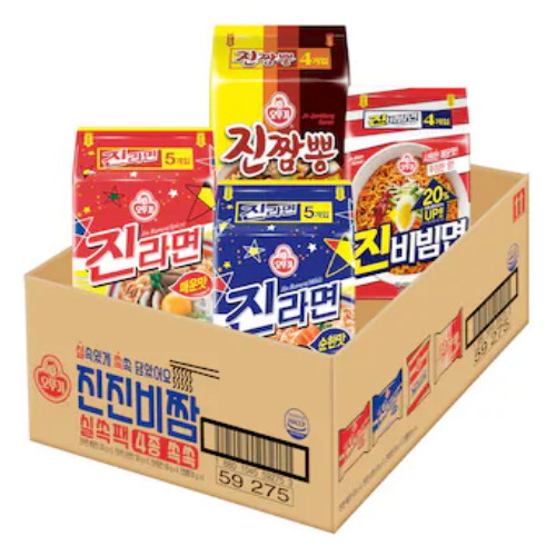 오뚜기  진진비짬 진라면 매운맛5+순한맛5+진비빔면4+진짬뽕4