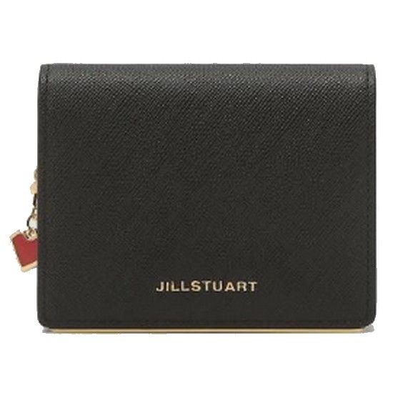 질스튜어트 뉴욕 +쇼 백 릴리HIGH 블랙 로고장식 소가죽 반지갑 JAWA2F055