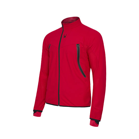 스파이더  러닝 프로웹 스탠드 넥 집업 재킷 SPHPCNFT231M