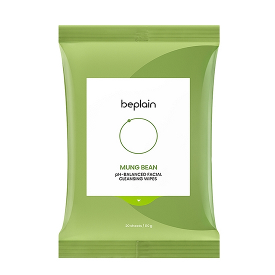 비플레인 녹두 약산성 클렌징 워터 티슈 20매