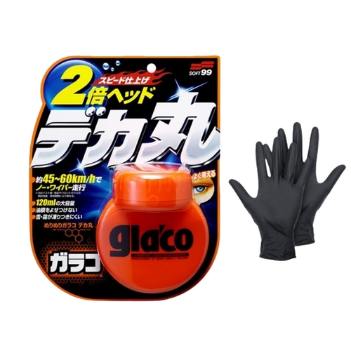 소프트99  글라코 대용량 유리발수코팅제 G-38 120ml + 장갑