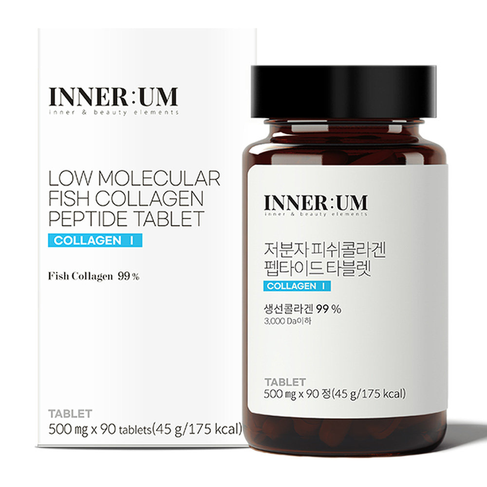 인테로 저분자 피쉬콜라겐 99% 펩타이드 타블렛 90정 3개월분 어류 먹는 이너뷰티