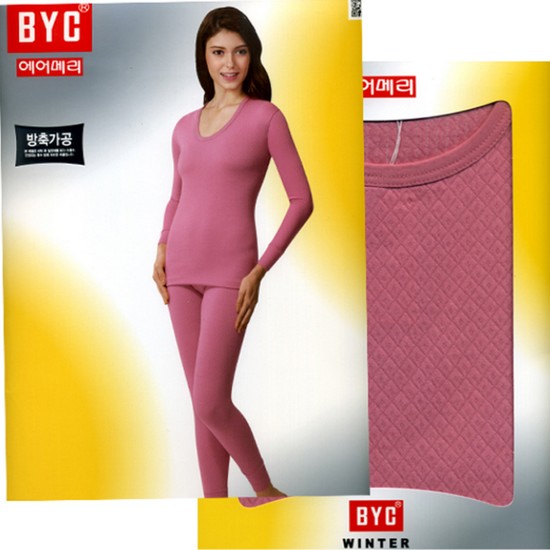BYC 여성 에어메리 방한 내의 상하세트_BYL4739