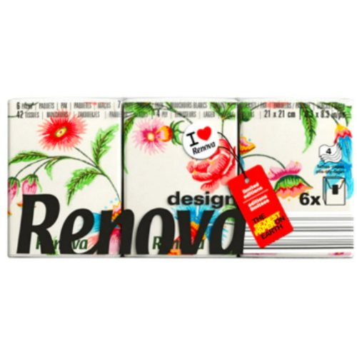 레노바 베리로즈 에디션 포켓티슈 42매 (6입)