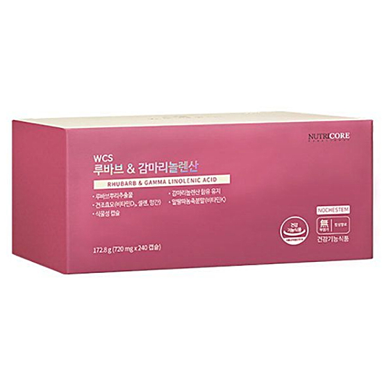 뉴트리코어 루바브 감마리놀렌산 720mg 60캡슐