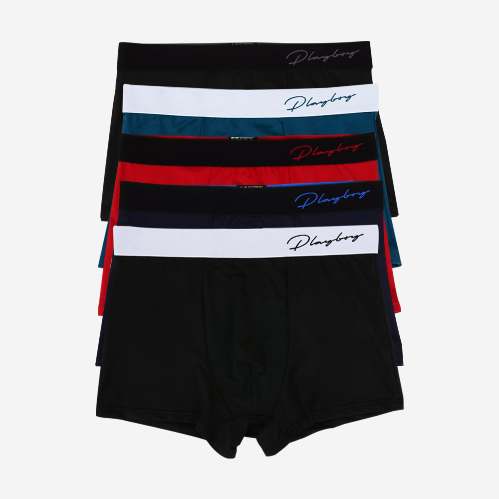 플레이보이 남성 속옷 레터링 드로즈 패키지 5매입 PMD2118