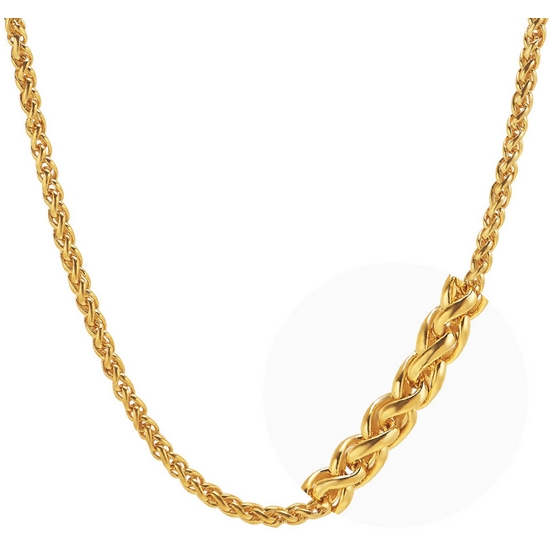 한국금다이아몬드  남성 목걸이 체인 볼륨 루프 37.5g