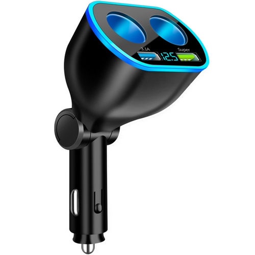 머큐리코퍼레이션  4구 차량용 시거잭 QC3.0 66W 초고속 충전기 어댑터