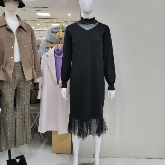 SI 레이스배색니트롱원피스 SFOCY2948