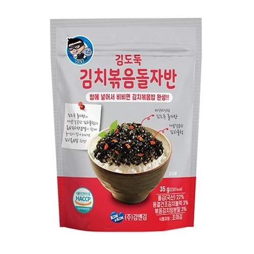 김앤김  김도둑 김치볶음 돌자반 35g