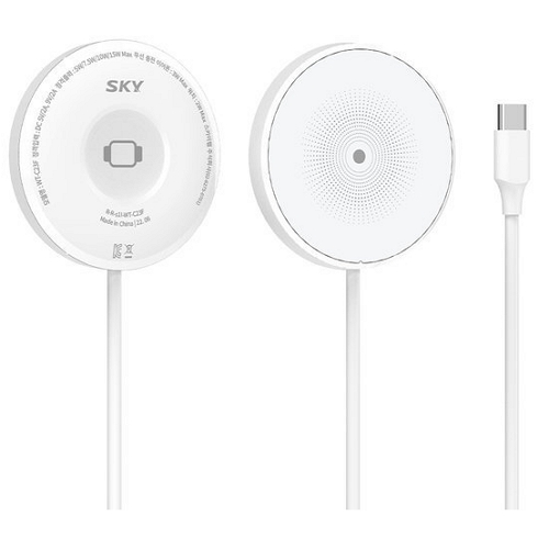 스카이랩 스카이 필 W22 2in1 맥세이프 무선충전기 WT-C23F