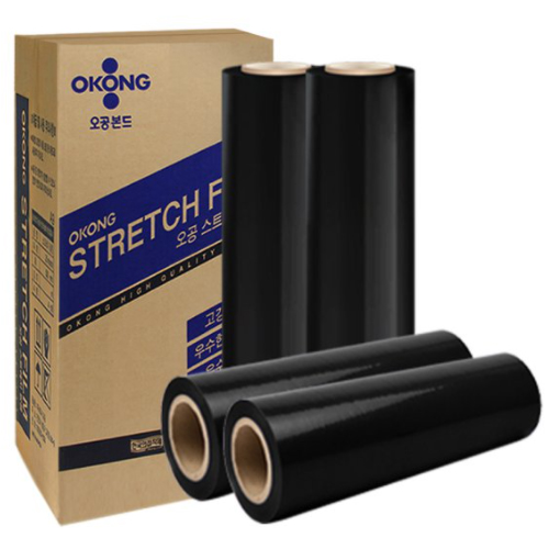 오공  스트레치 필름 흑색 20mic 500mm x 400m