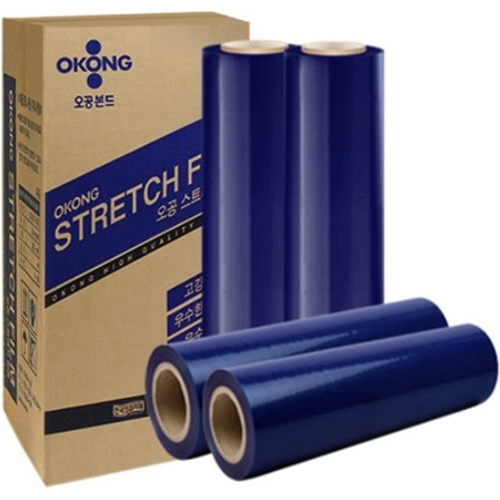 오공  스트레치 필름 청색 20mic 500mm x 400m
