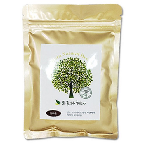 오로라 천연 헤나 염색약 100g 라이트브라운 천연염색