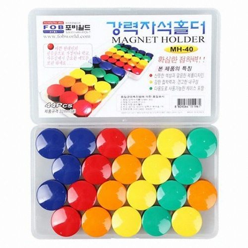 포비월드 강력자석홀더 MH-40 5색혼합 1개 - 에누리 가격비교