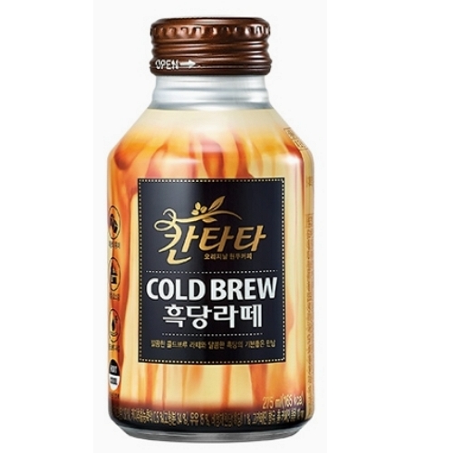 롯데칠성음료 칸타타 콜드브루 흑당라떼 275ml