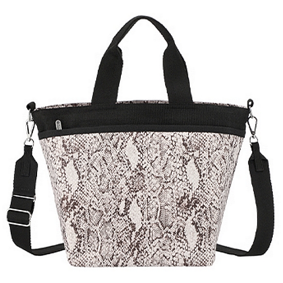 레스포색 클래식 파이썬 아이보리 버켓 토트백 1116.U275