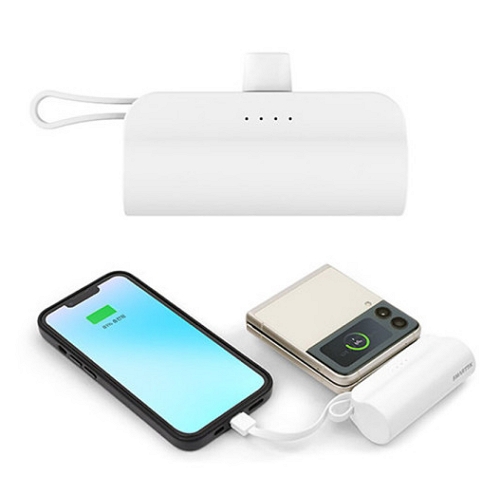 스마텍  듀얼 일체형 도킹형 보조배터리 STPB-MB50 5000mAh