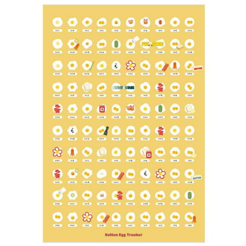 오오오지 로튼에그트래커 100일 습관 목표 달성 챌린지 해빗트래커