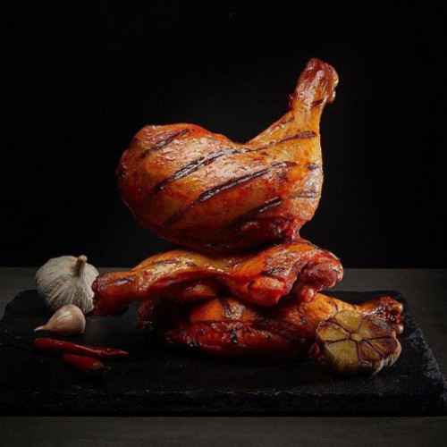 백두에프앤에스 BBQ 통닭다리 바베큐 로스트갈릭맛 9팩 + 매콤달콤맛 9팩