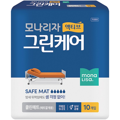 모나리자 액티브 그린케어 클린매트 10매 10팩 총100매