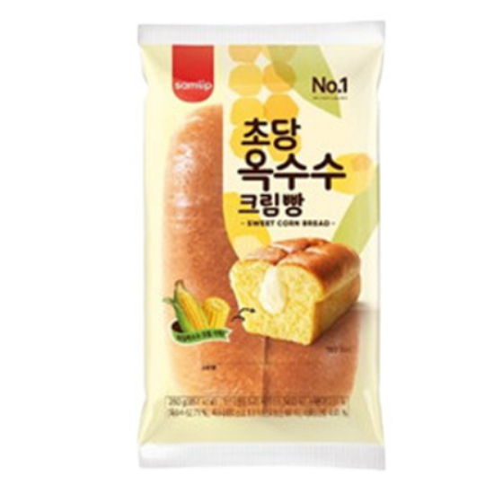 삼립  빵 옥수수크림빵 100gX5봉 / 초당옥수수크림빵 으로 리뉴얼 되었습니다