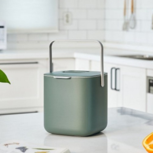 이랜드리테일 모던하우스 메이플 음식물 분리수거통 그린 2.6L