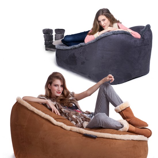 엠비언트라운지 스너그 빈백 브라운 1인용