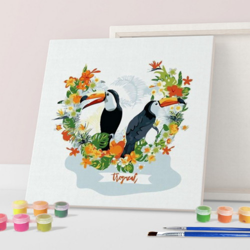 아이러브페인팅  명화 그림그리기 세트 DIY 투캔버드 25x2