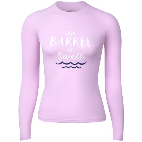 배럴  바이브 스웰 래쉬가드 핑크 B3SWWRG004PNK