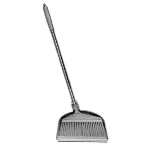 월드크린  심플리 스탠드 빗자루 쓰레받기 세트 그레이 쓰레받이 청소 용품 긴 실내