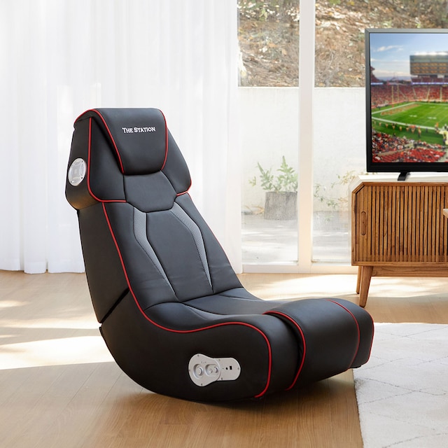 베스트리빙  더스테이션 블루투스 스피커 좌식 게이밍 등받이의자 2colors