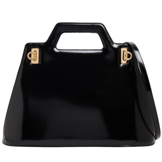 페라가모 완다 뉘앙스 디테일 탑 핸들 백_761287