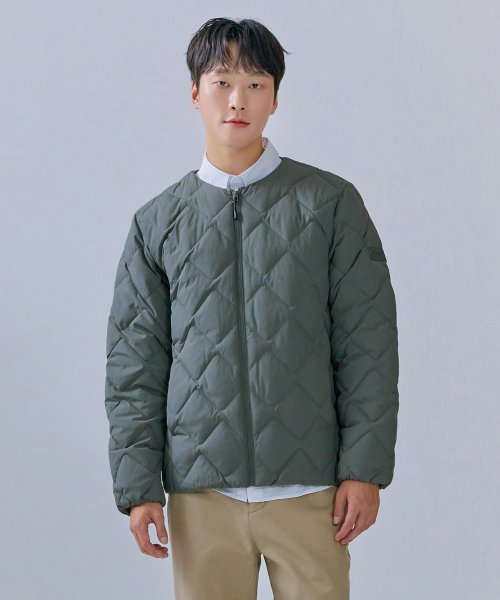 체이스컬트 남성 U넥 경량 다운 점퍼-CFZK4701C0V