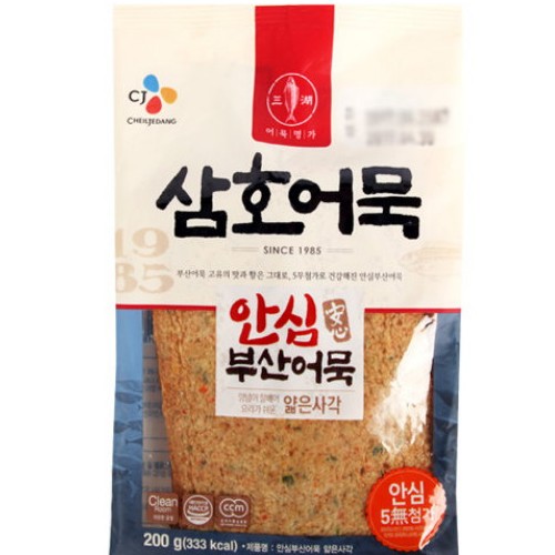 CJ제일제당 삼호어묵 안심 부산어묵 얇은 사각 200g