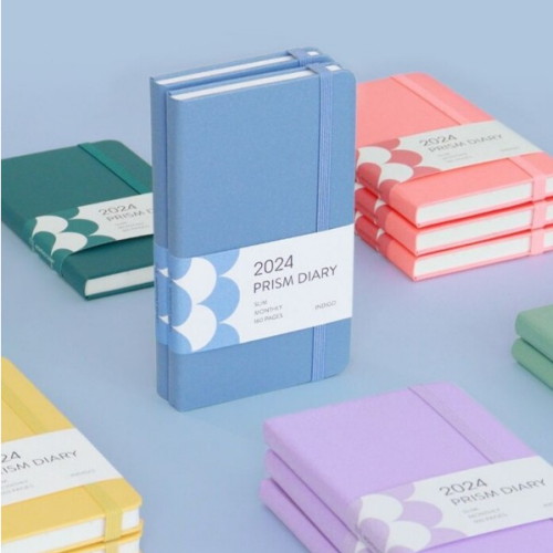 인디고  2024 프리즘 슬림 먼슬리 다이어리