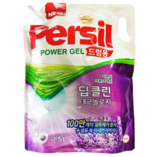 퍼실 딥클린 컬러젤 라벤더 드럼용 리필 1.5L