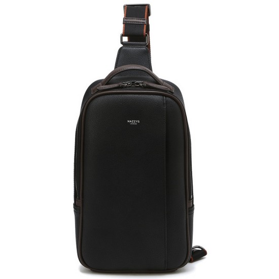 헤지스 블랙 컬러 배색 슬링백_HJBA3F862BK