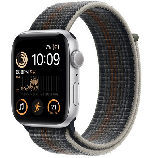 Apple  워치 SE 2세대 44mm 실버 알루미늄