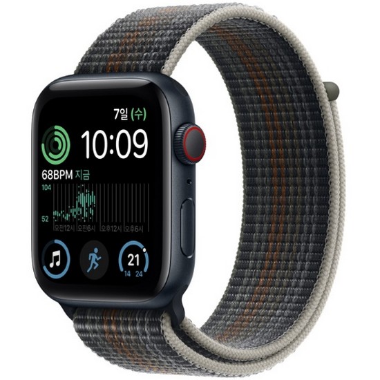 Apple  워치 SE 2세대 44mm Cellular 미드나이트 알루미늄