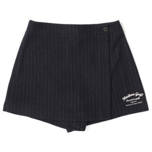 말본골프  핀 스트라이프 랩 스커트 반바지 M2422PHP17NVY