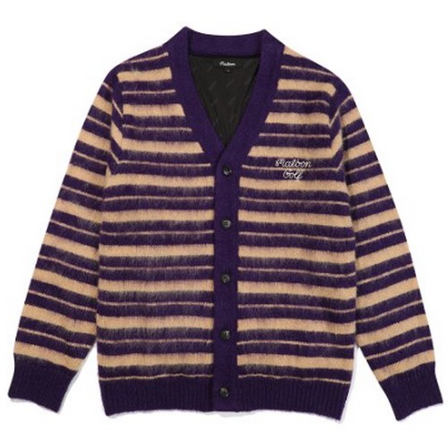 말본골프 모헤어 니트 가디건 M2421PKO04PUR