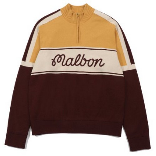 말본골프  컬러 블록 하프집업 스웨터 M2421PKT02MUS