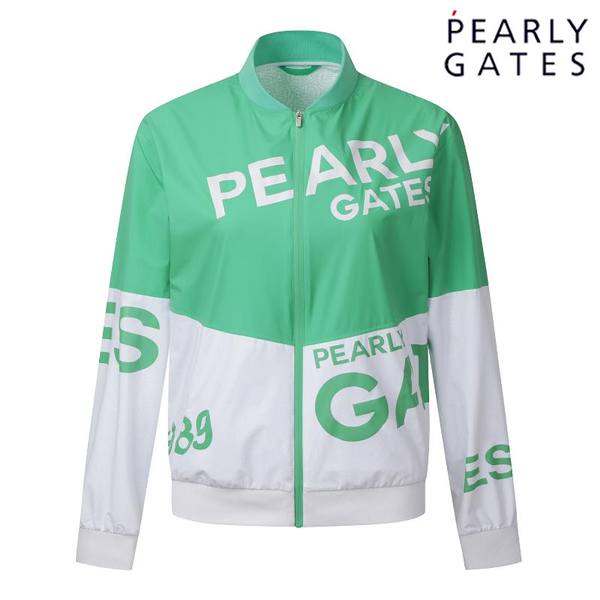 크리스패션 파리게이츠 컬러 블록 로고 윈드 브레이커 521C1JP253_GN