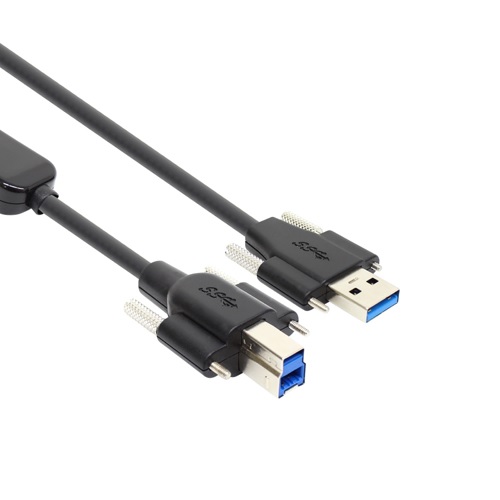 강원전자 NETmate CBL-D302SS USB3.0 AM(Lock)-BM(Lock) 리피터 케이블