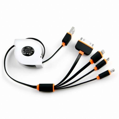 라이트컴 Coms 4in1 자동감김 멀티 케이블 ITA880