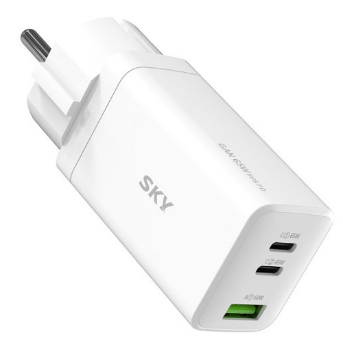 스카이랩 스카이 필 PD PPS 65W 3포트 GaN 접지형 충전기 SKY-GaN65W PPS PD