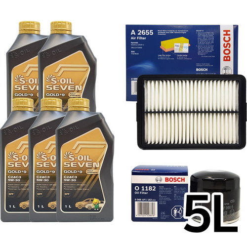 에스오일  세븐골드 5W30 + 보쉬필터 I30 PD 1.6 T-GDI