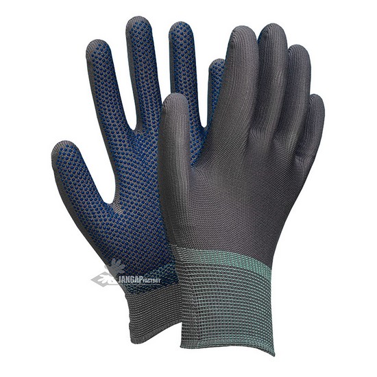 PU 회색 도트 코팅 장갑